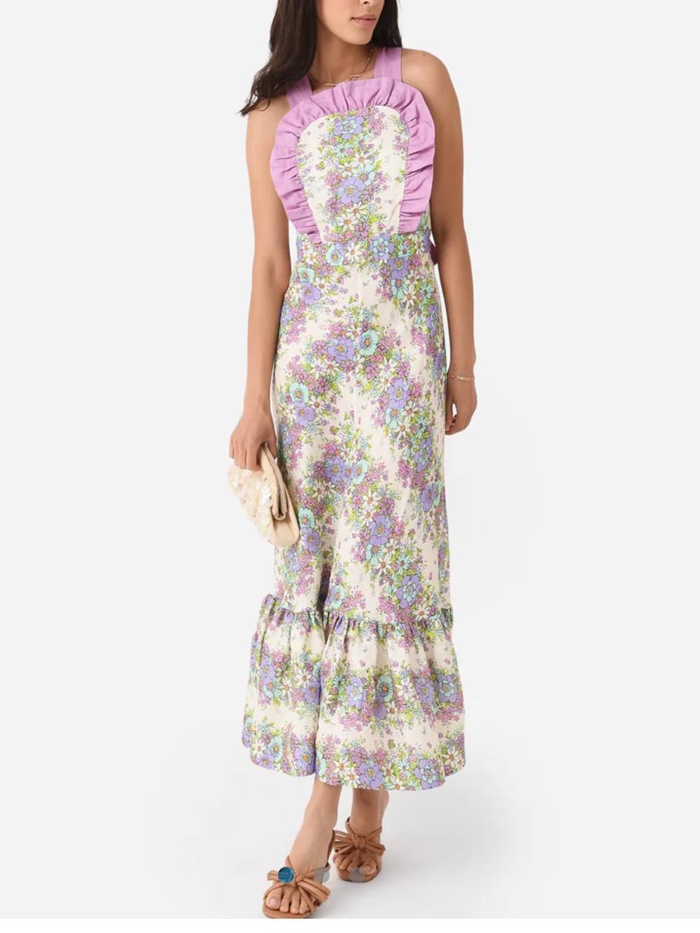 Alemais Agnes Apron maxi dress